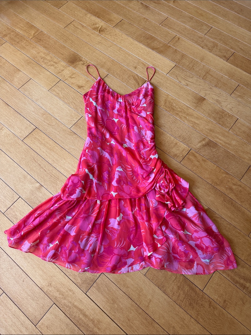 Jill Stuart Pink and Light Pink Floral Dress
